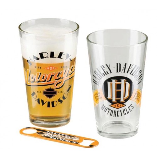 Harley-Davidson RIDE FREE PINT GLASS SET 