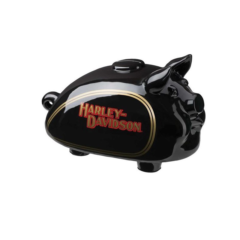 Harley-Davidson® Ceramic Classic Tank Hog Bank - Glossy Black Finish