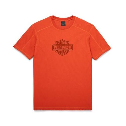 Men's Bar & Shield Performance Tee Orange 