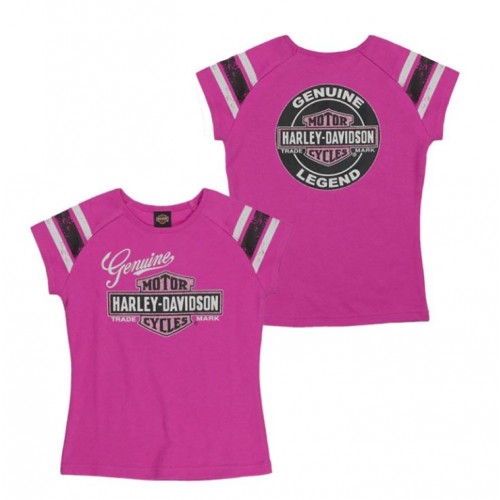 HARLEY-DAVIDSON® GIRLS' GLITTER GENUINE LEGEND TEE