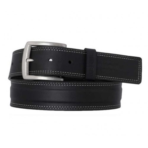 Harley-Davidson® Men's One Lane Genuine Leather Belt - Antique Nickel Finish