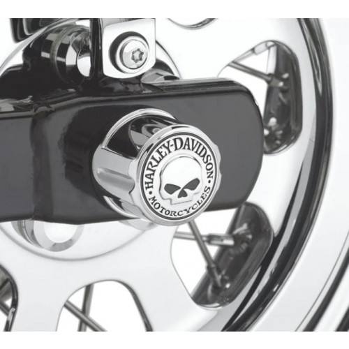 Willie G Skull Rear Axle Nut Covers