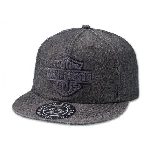 Bar & Shield Denim Snapback Cap 